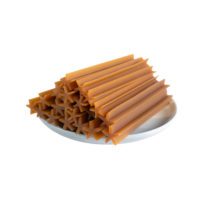 Fünfeckiges, hochwertiges, festes Hundefutter mit Erdnussgeschmack, 12 cm