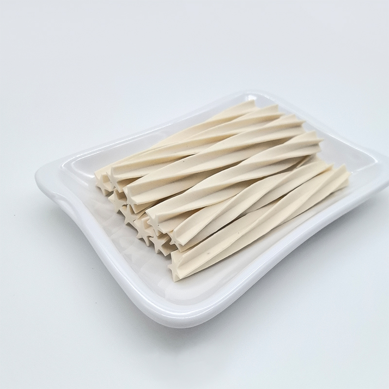 Natürlicher, kaubarer Tierfutterstab zur Zahnreinigung mit mehreren Geschmacksrichtungen