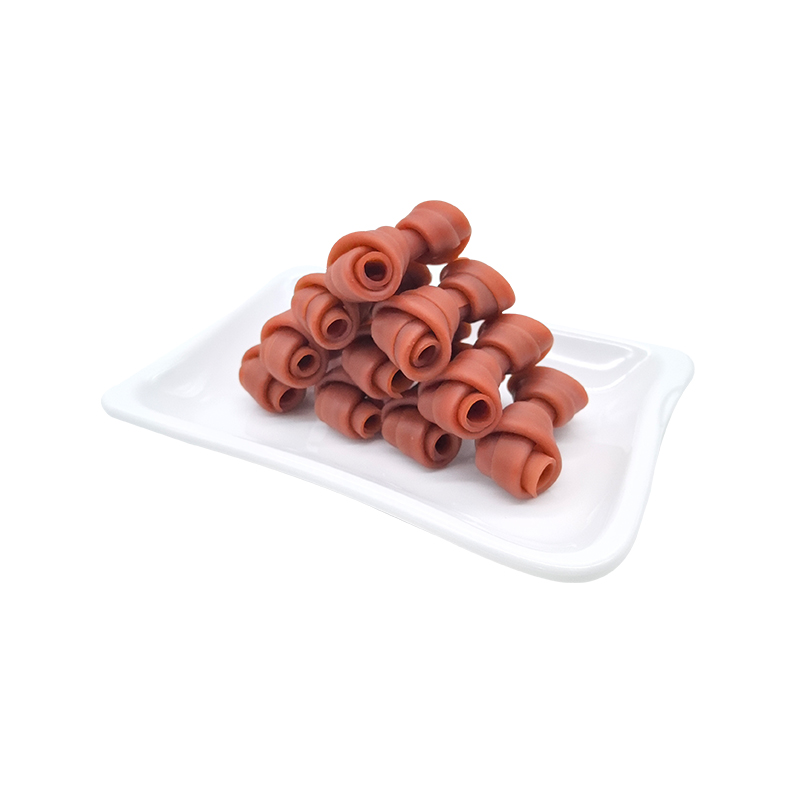 Einfarbige Knochenkau-Snacks für Hunde, sicheres und gesundes Tierfutter 2,5–3”