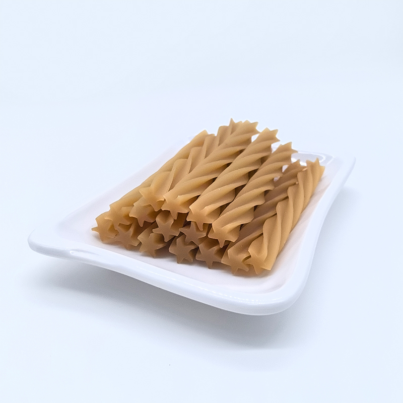 Natürlicher, kaubarer Tierfutterstab zur Zahnreinigung mit mehreren Geschmacksrichtungen