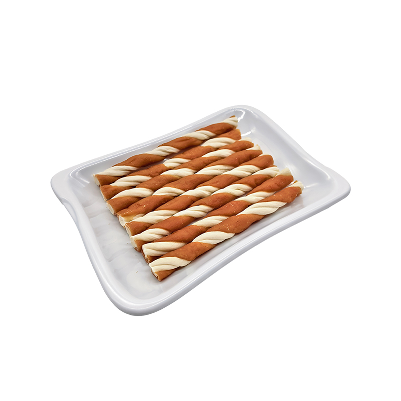 Chicken-Wrapped Collagen Twisted Chew Sticks