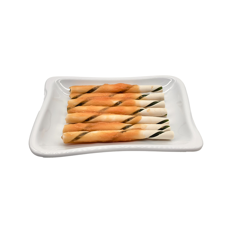 Dual-Color Rolled Stick with Chicken Paste